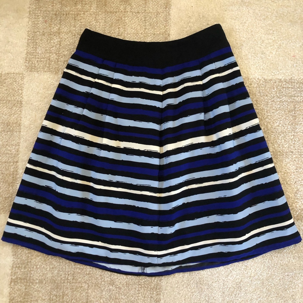 Jacob blue striped skirt with pockets